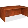 Sp Richards Lorell® Bow Front Desk Shell - 72"W x 36"D x 29-1/2"H - Cherry - Essentials Series LLR69406